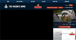 Desktop Screenshot of masons-arms-battersea.co.uk